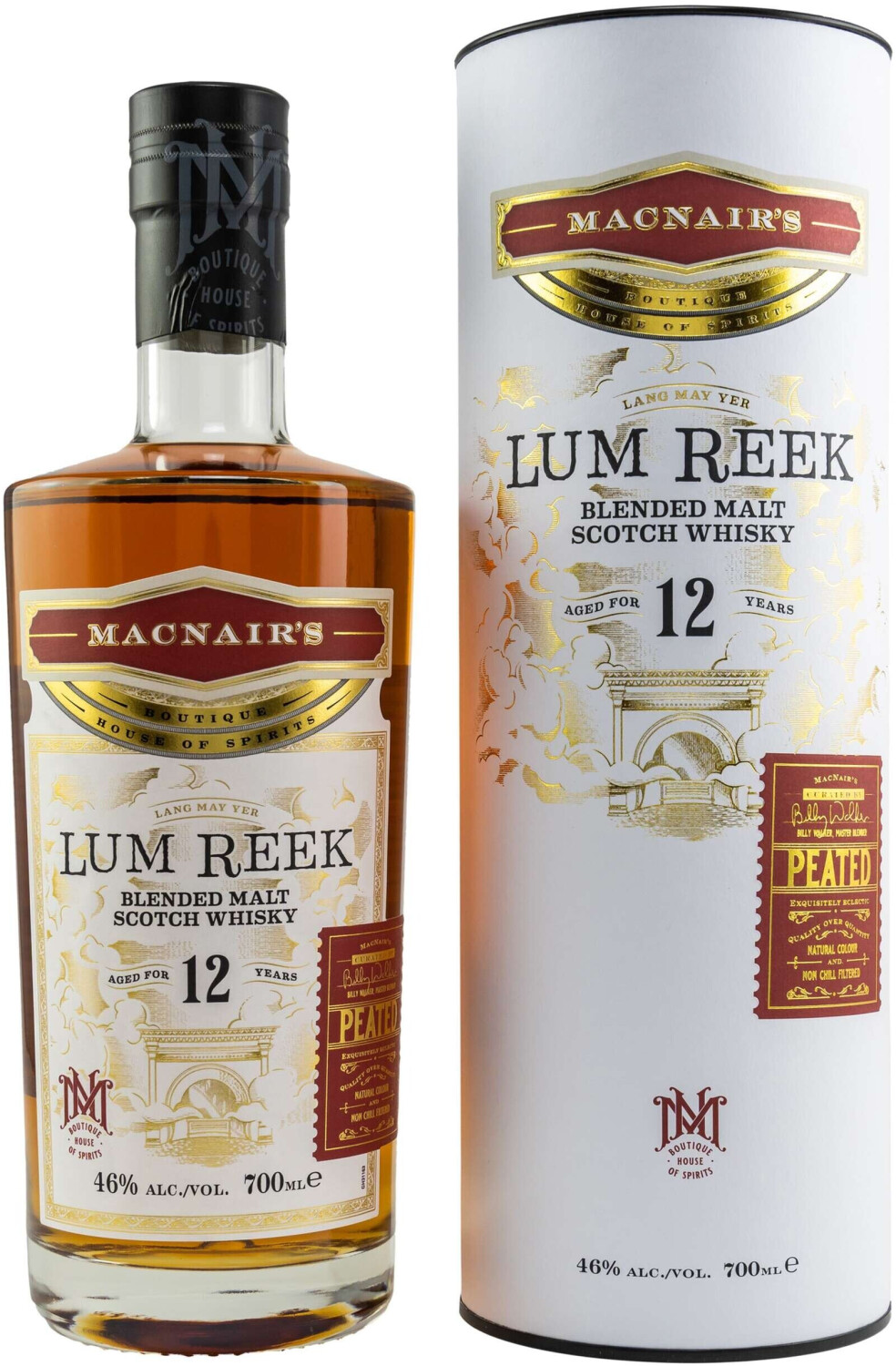 GlenAllachie MacNairs Lum Reek 12 Years Peated new Design 0,7l 46%