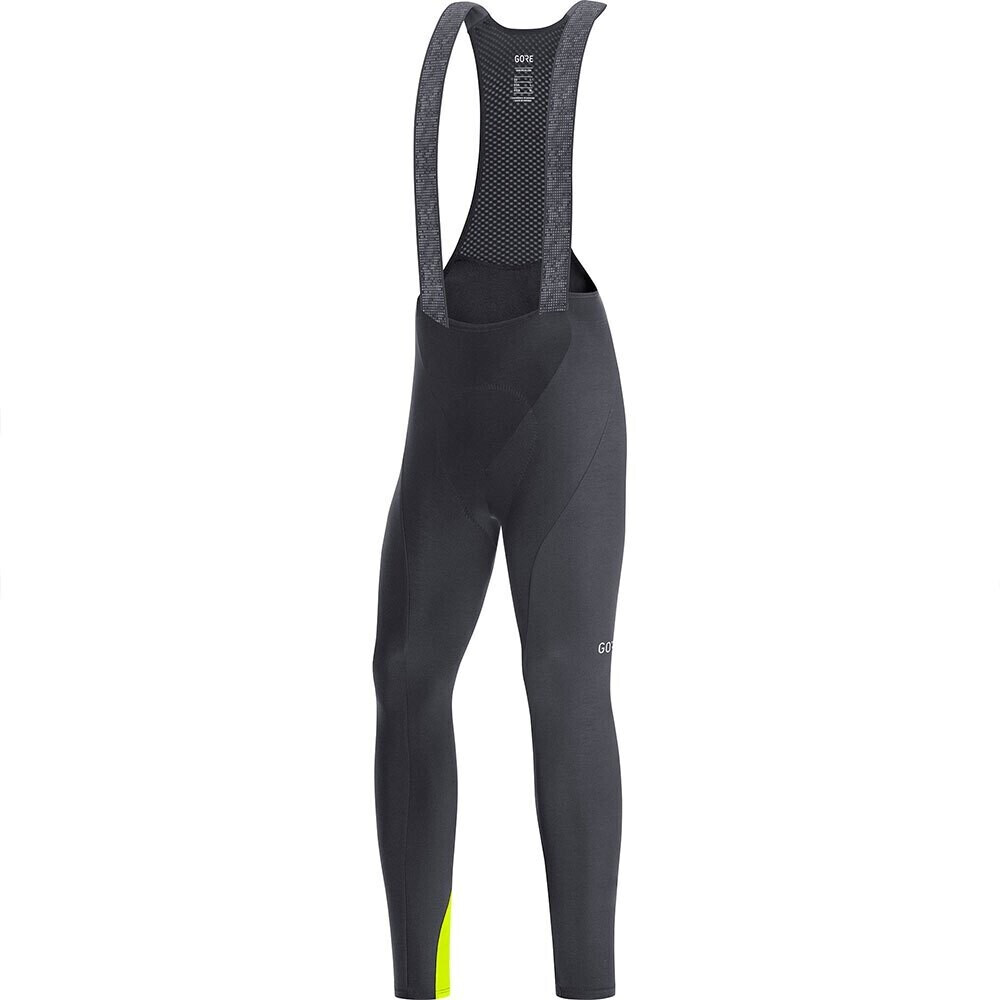 Gore C3 Thermo Plus Bib Trousers Black / Neon Yellow