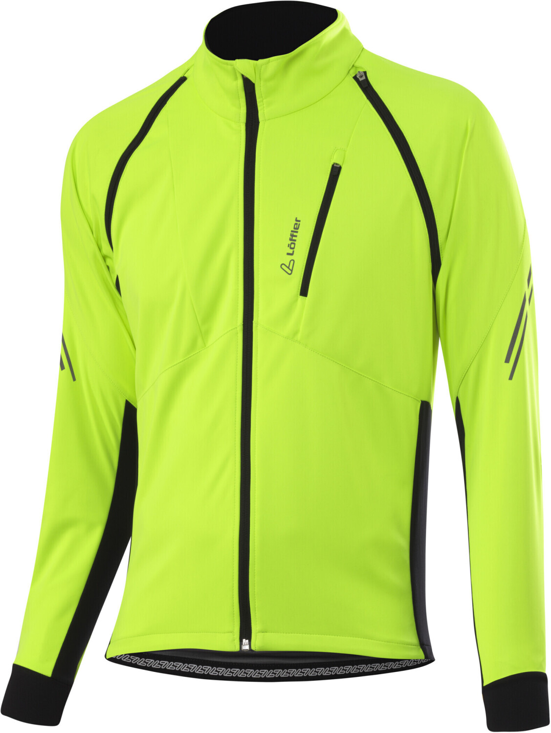 Löffler M BIKE ZIP-OFF JACKET SAN REMO 2 WS LIGHT Softshell neon yellow