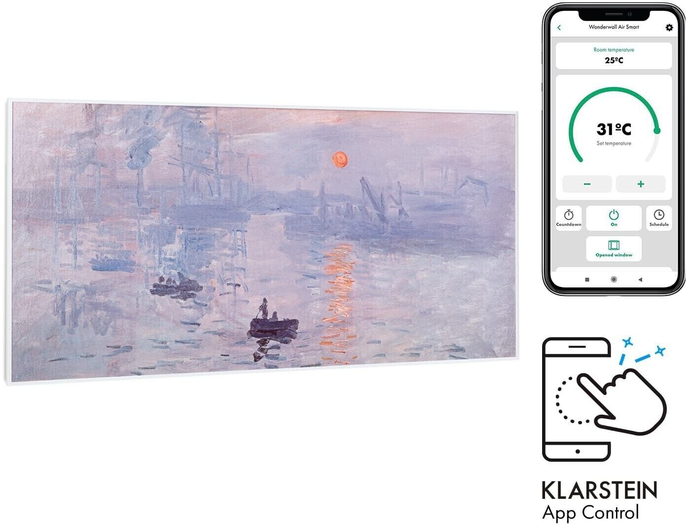 Klarstein Wonderwall Air Art Smart Lever de soleil 120 x 60 cm
