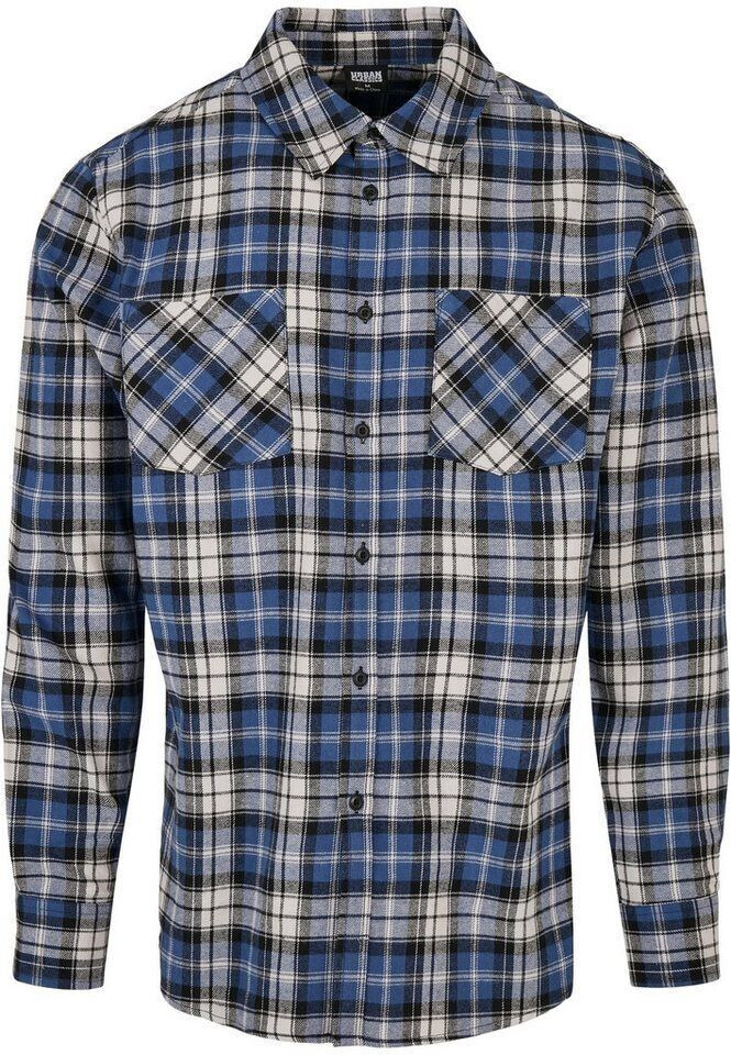 Urban Classics Checked Roots Shirt (TB4489-02682-0037) darkblue/white
