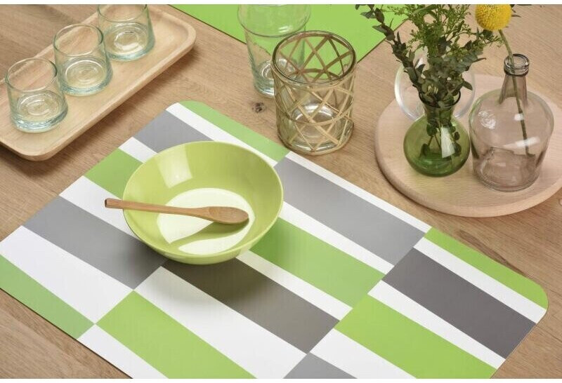 Venilia Placemat printed Blackjack green 45 x 30 cm