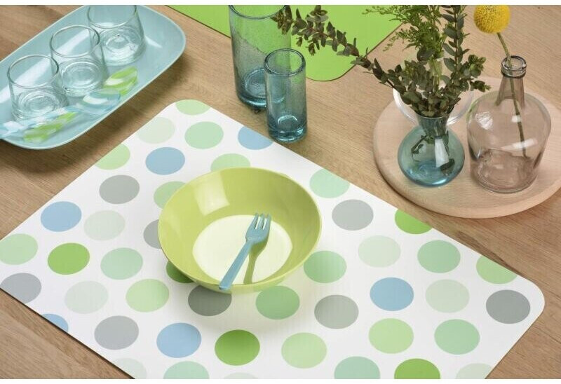 Venilia Placemat printed Confetti Multico green 45 x 30 cm