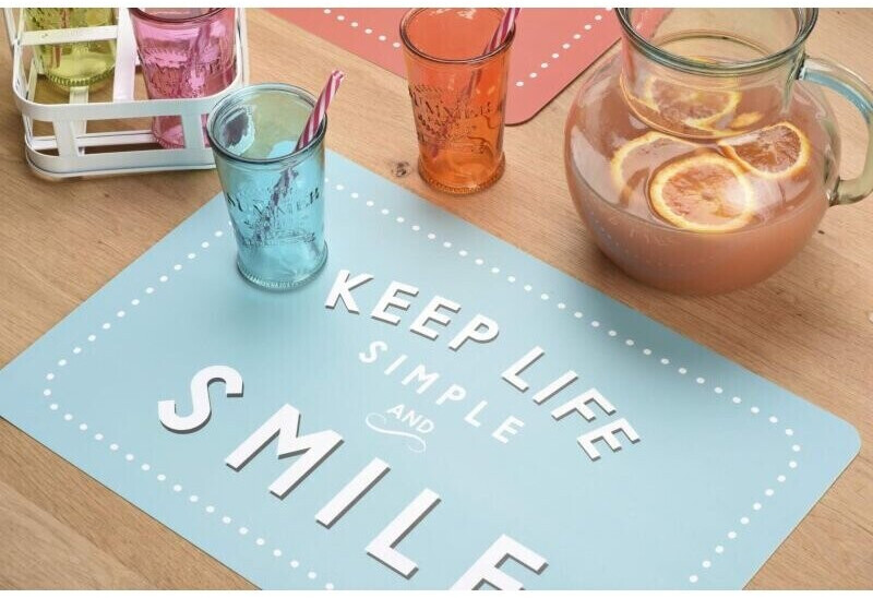 Venilia Placemat printed Smile 45 x 30 cm