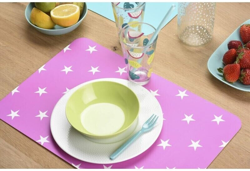 Venilia Placemat printed Stars fuchsia 45 x 30 cm