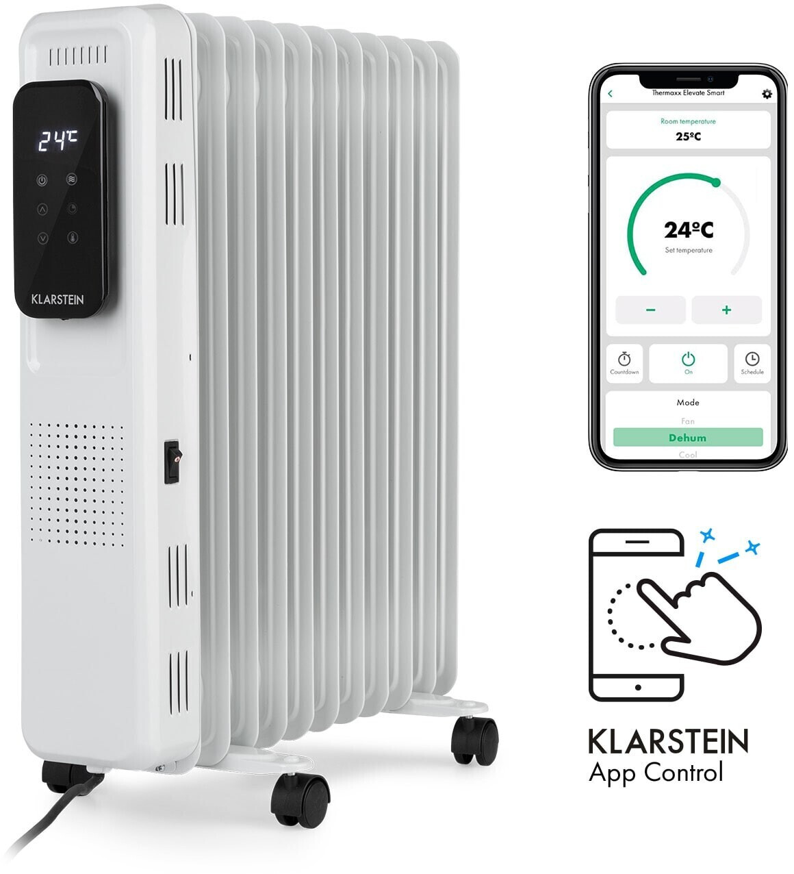 Klarstein Thermaxx elevate smart 2720 W blanc