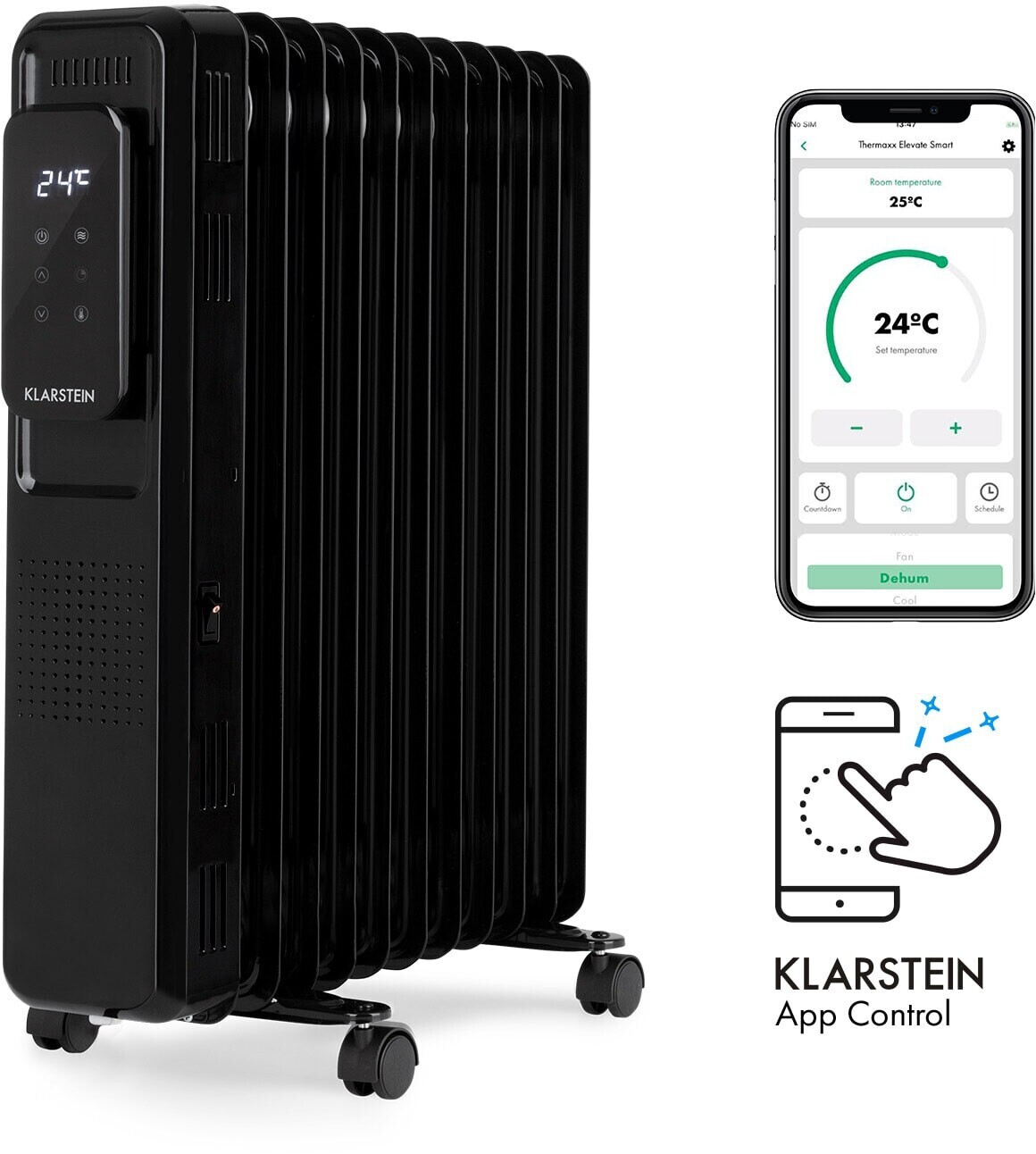 Klarstein Thermaxx elevate smart 2720 W noir