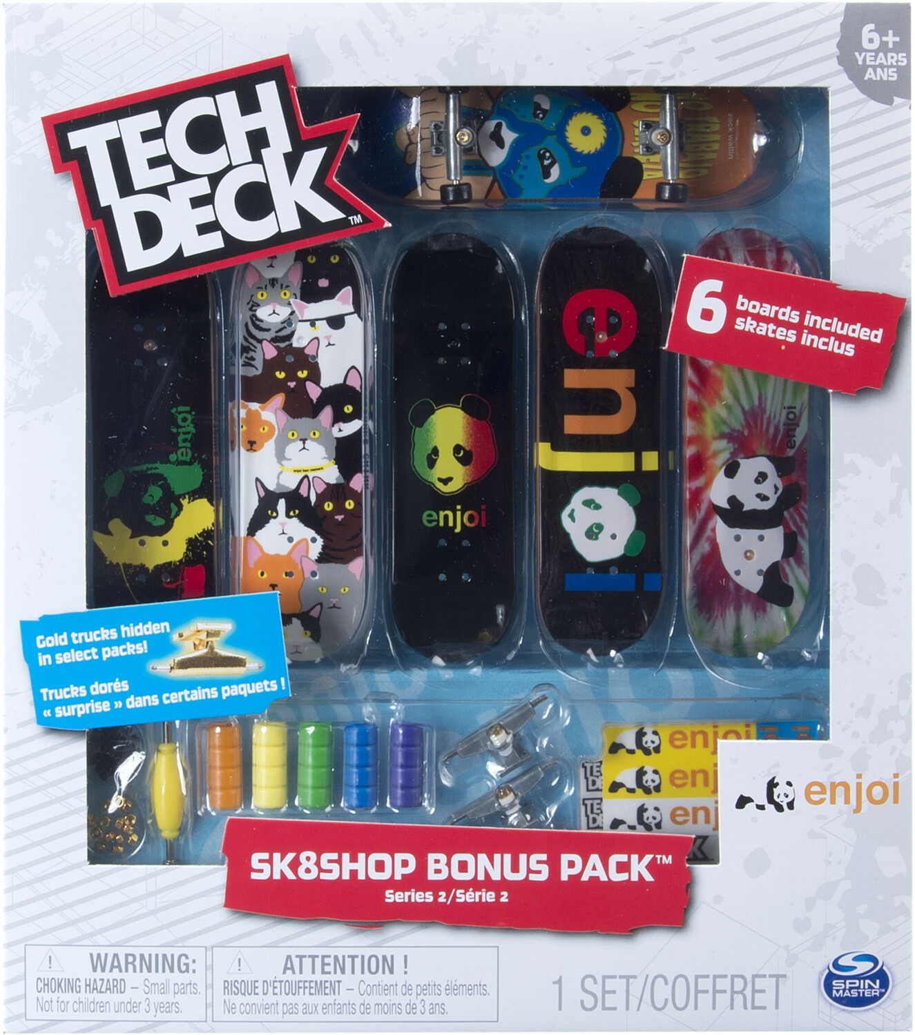 TECH DECK PACK 4 FINGERBOARDS - Auténticos Mini Skates para Dedos