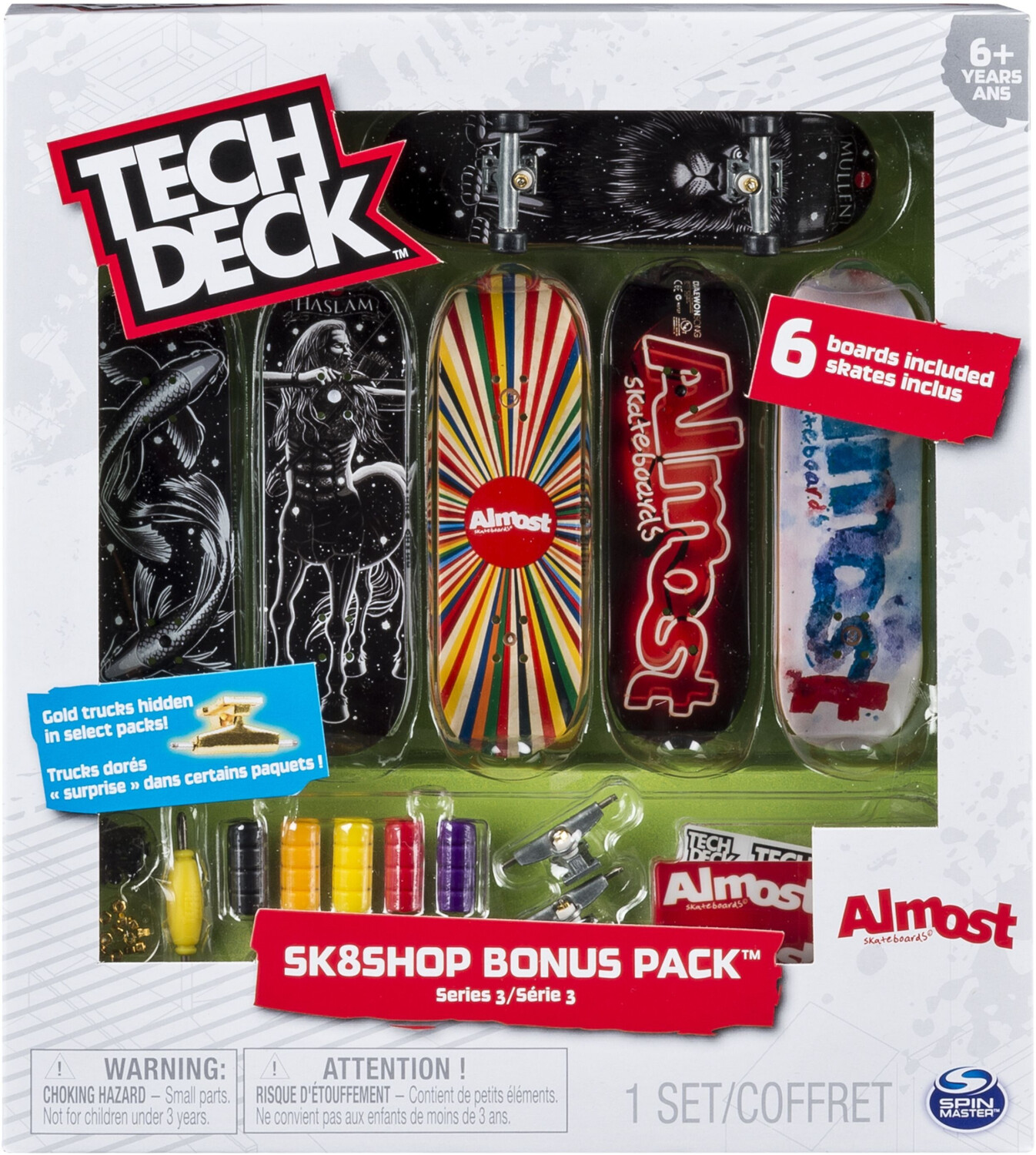 Pack Finger Skate - Tech Deck - Skate Shop Bonus - Jaune - Mixte
