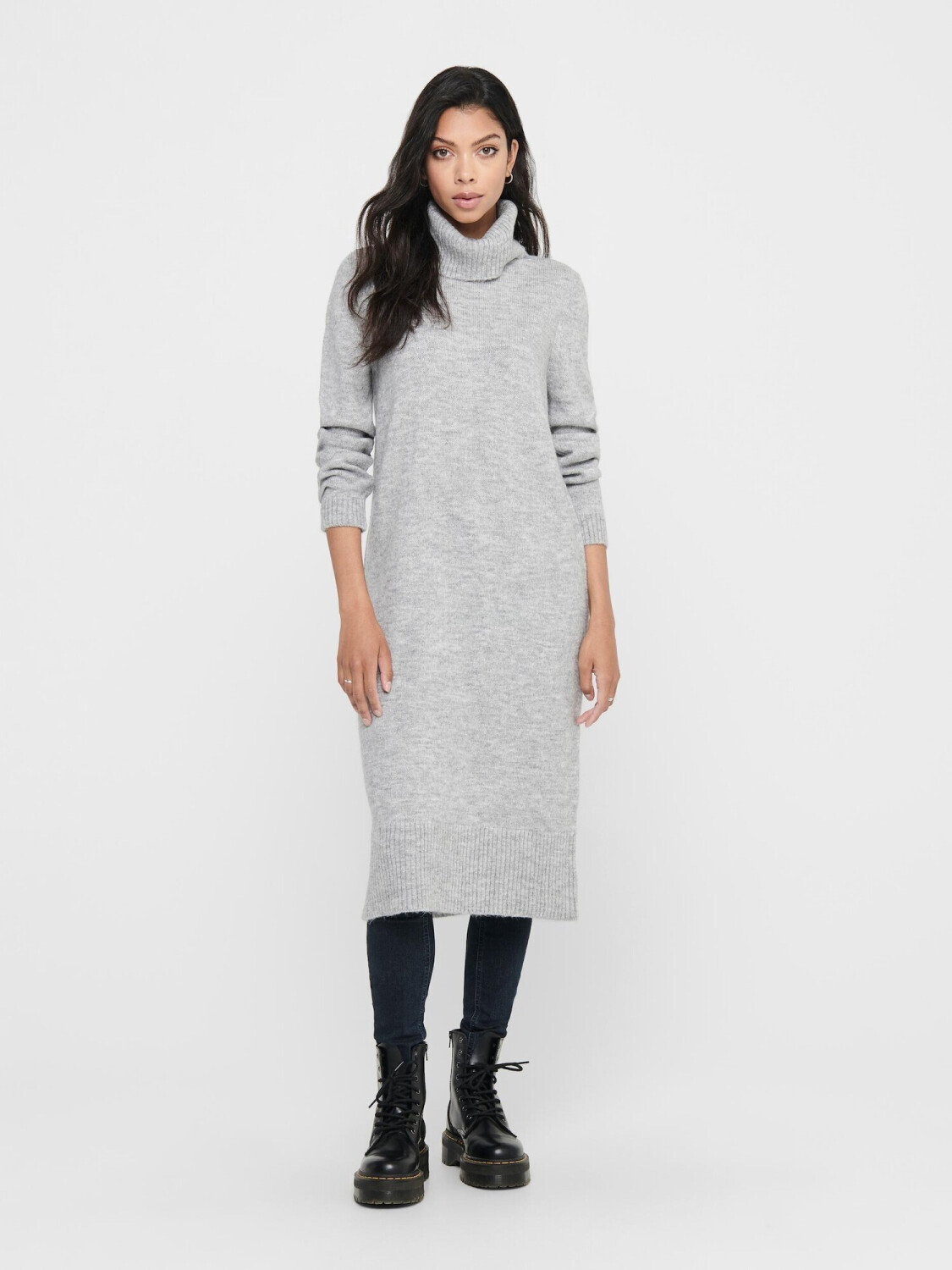Only Knitted Dress (15214595) light ab € melange grey bei Preisvergleich 22,90 