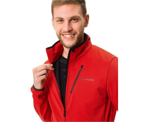 mens red softshell jacket