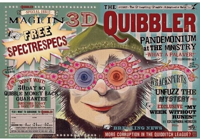 The Noble Collection The Quibbler Magazine Cover (1000 pcs.)