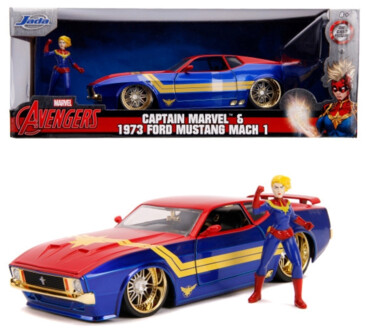 Jada Captain Marvel & 1973 Ford Mustang Mach 1 1:24