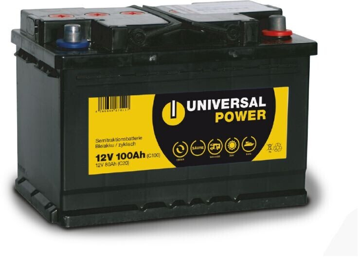 Universal Power Semitraktion UPA12-200 12V 200Ah (C100) Solar Batterie  Wohnmobilbatterie zyklenfest, Versorgungsbatterie, Caravan, Batterien  für