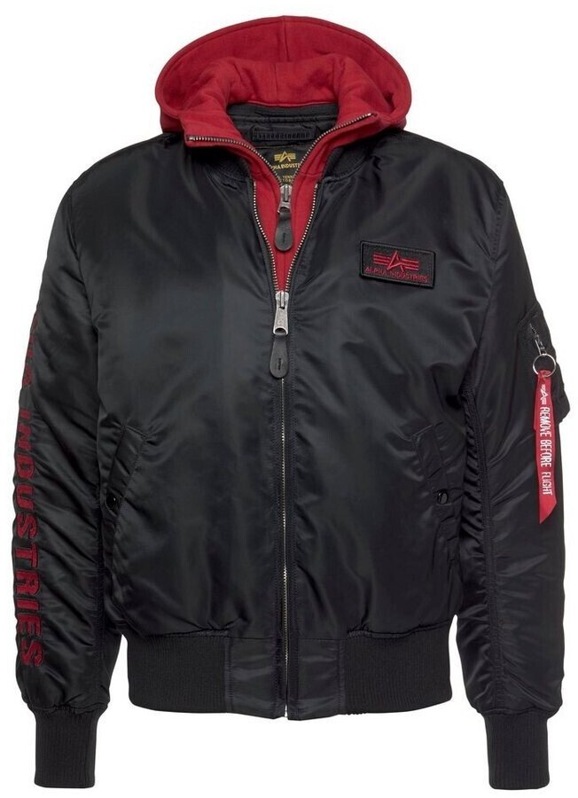 Alpha Industries MA-1 D-Tec SE black/red