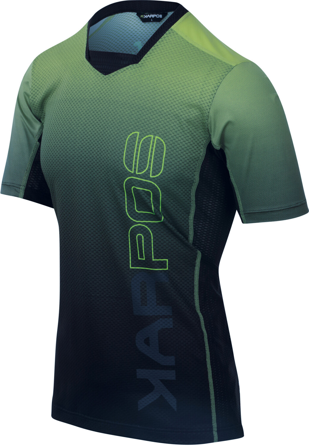 KARPOS Verve Tee black/green fluo