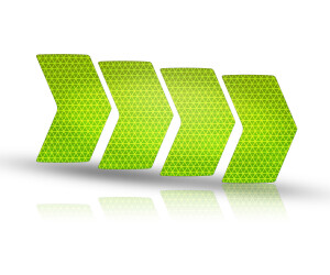 rie:sel design Re:flex Rim Reflective Stickers green