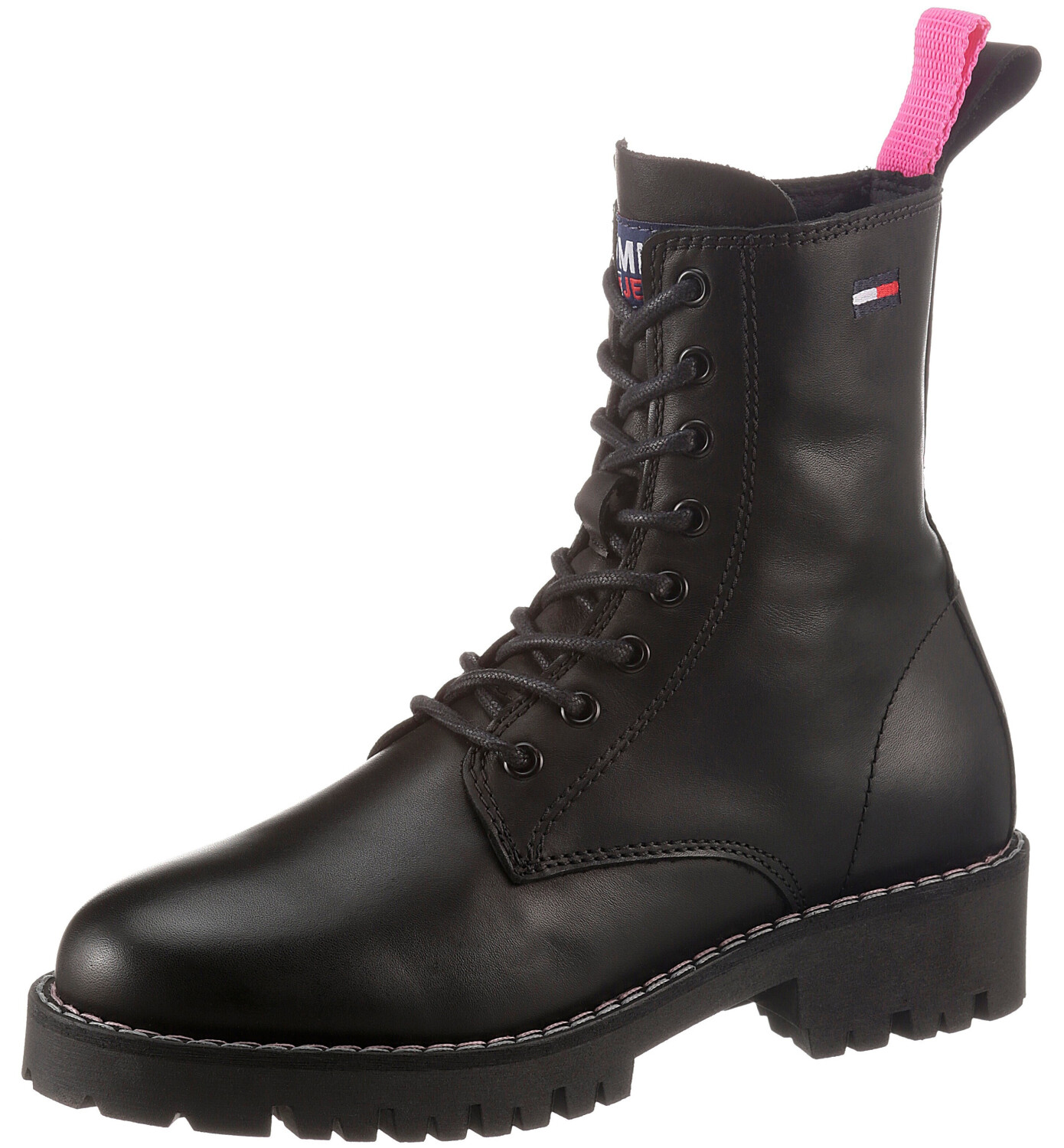 leather lace up cleat boots