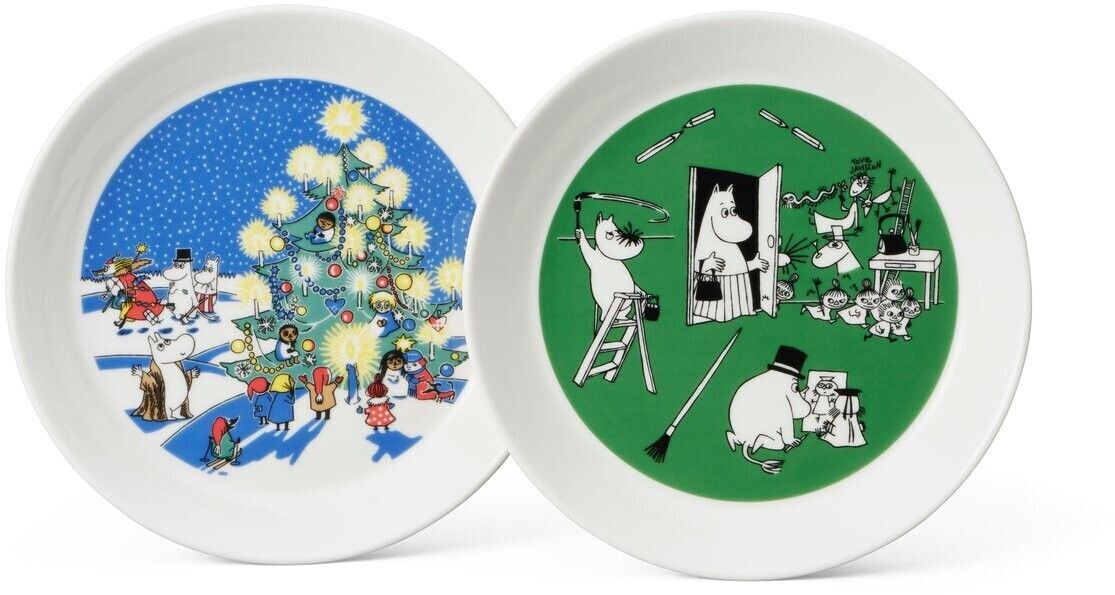 Arabia Teckning & Jul Moomin plate 2 pcs. (19 cm)