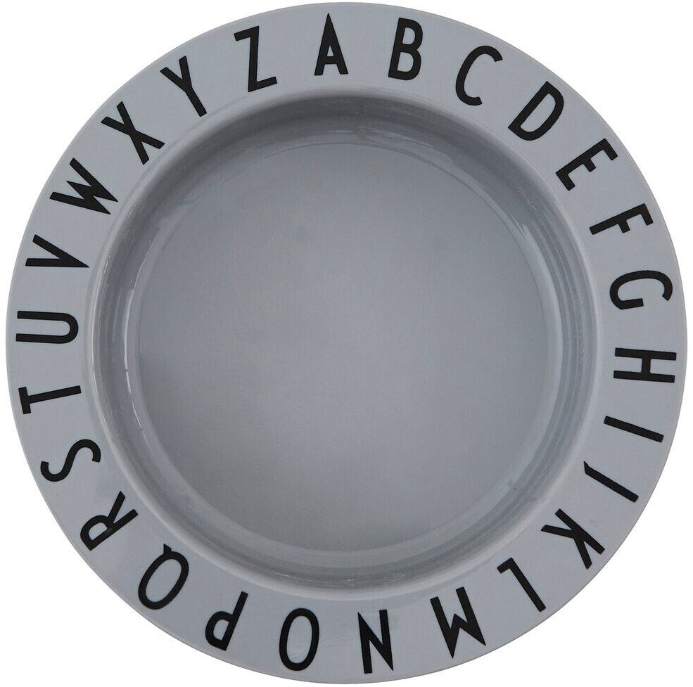 Design Letters Eat&Learn deep plate gray