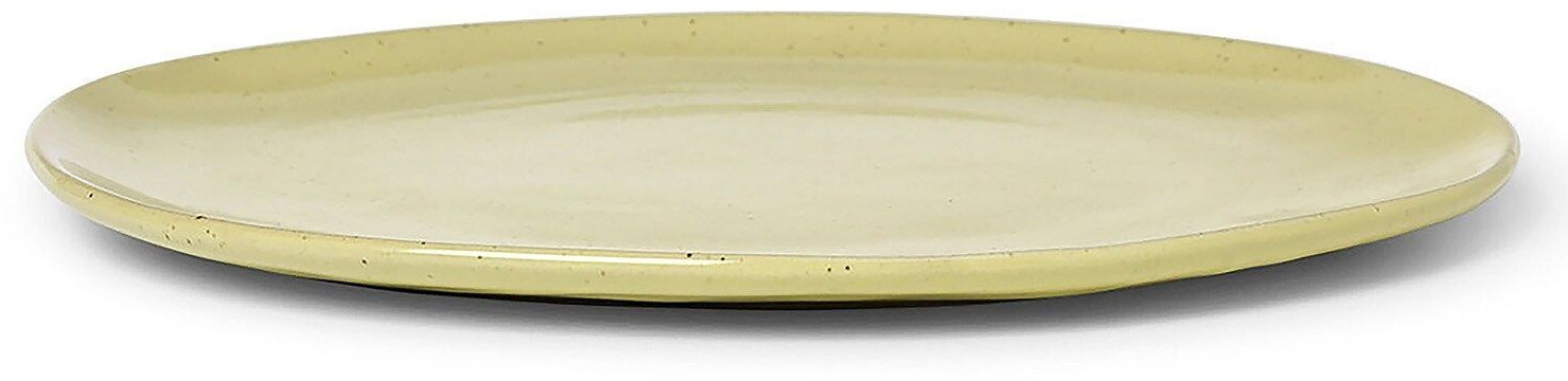 Ferm Living Flow plate (27 cm) Yellow speckle