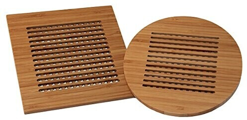 Totally Bamboo Dessous de plat en bambou 20 cm, 2 pièces