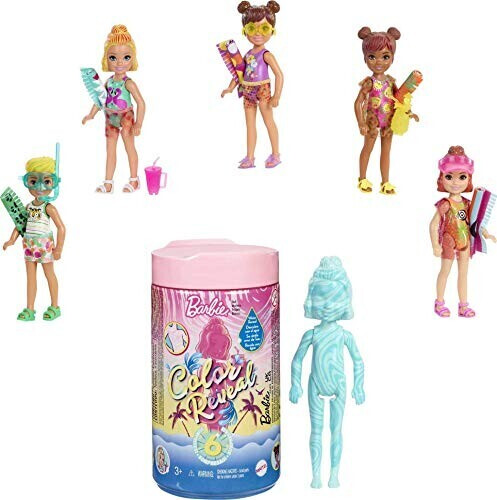 Barbie Chelsea Color Reveal Doll with 6 surprises (GTT25)