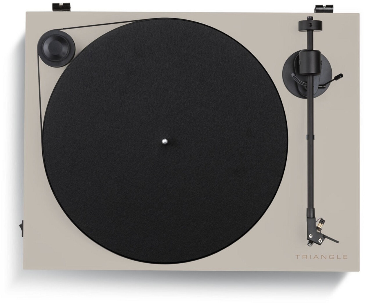 Triangle Platine vinyle gris lin