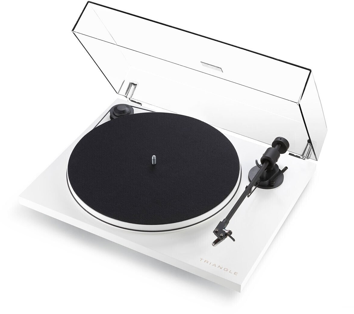 Triangle Platine vinyle blanc