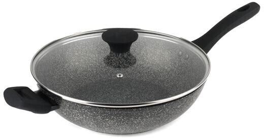 Salter Megastone Non-Stick Forged Aluminium Wok, 28 cm