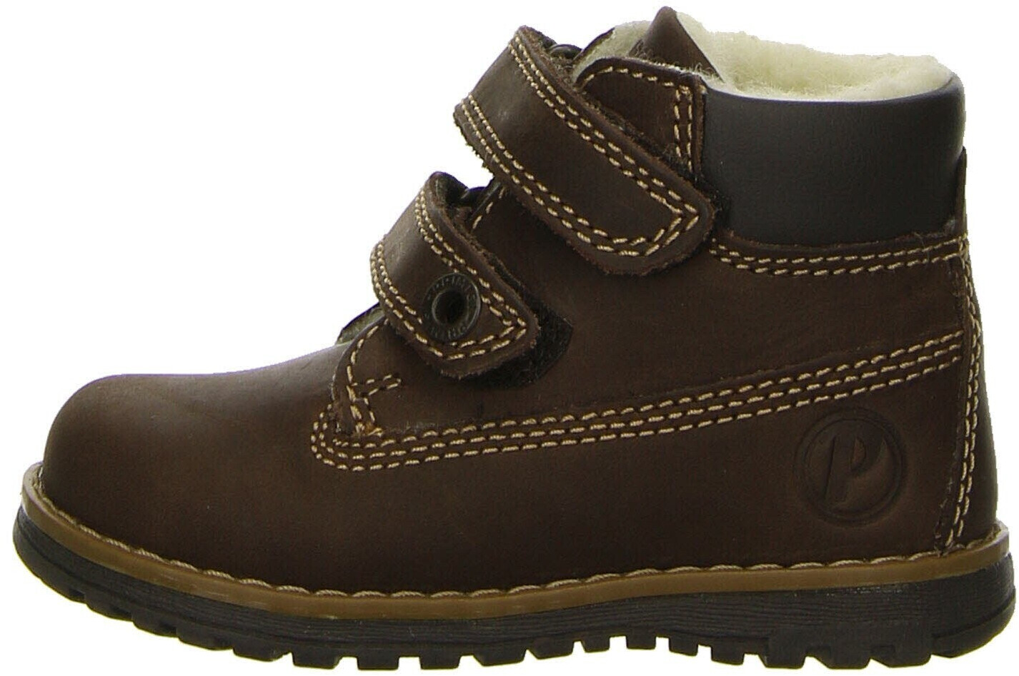 PRIMIGI Mädchen Fashion Boot – Kinderstiefel Aus Weichem Leder, Mit Wollfutter Und Klettverschluss, Flache Sohle