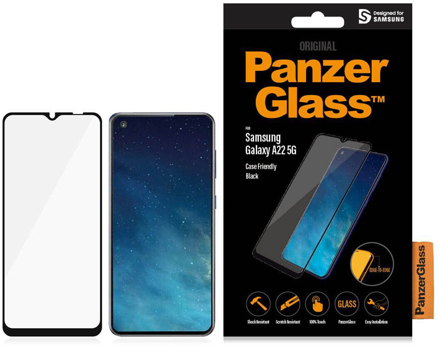 Photos - Screen Protect PanzerGlass Screen Protector E2E Samsung Galaxy A22 