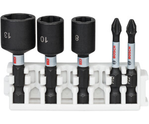 und Steckschlüssel-Set 5-teilig Bosch Impact Control Schrauberbit