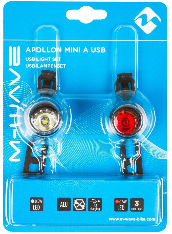 M-Wave Apollon Mini A Usb Licht Set Black ab 17,49 €