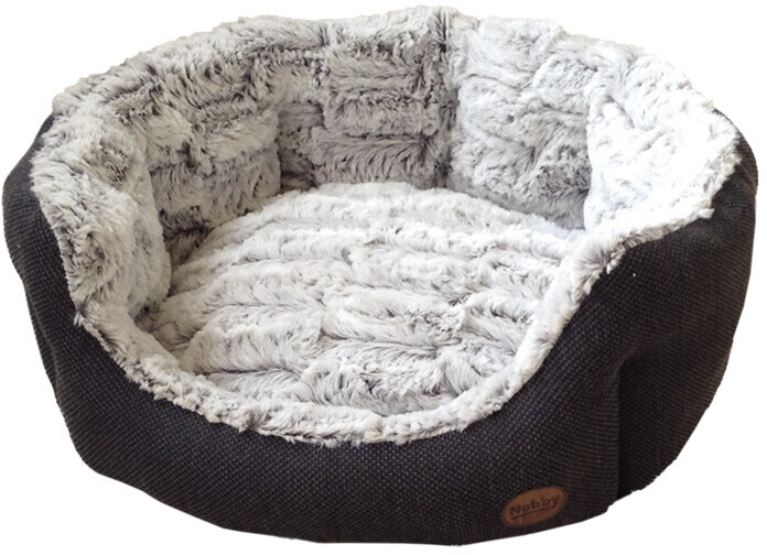 Nobby Dog Bed oval Cacho Deep Grey 86x70x24cm