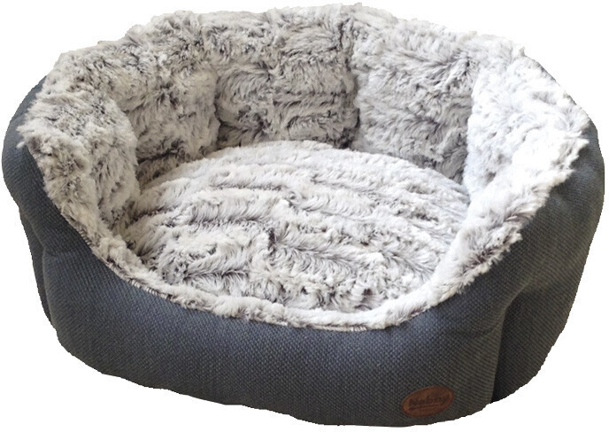 Nobby Dog Bed oval Cacho Grey/Blue 55x50x21cm