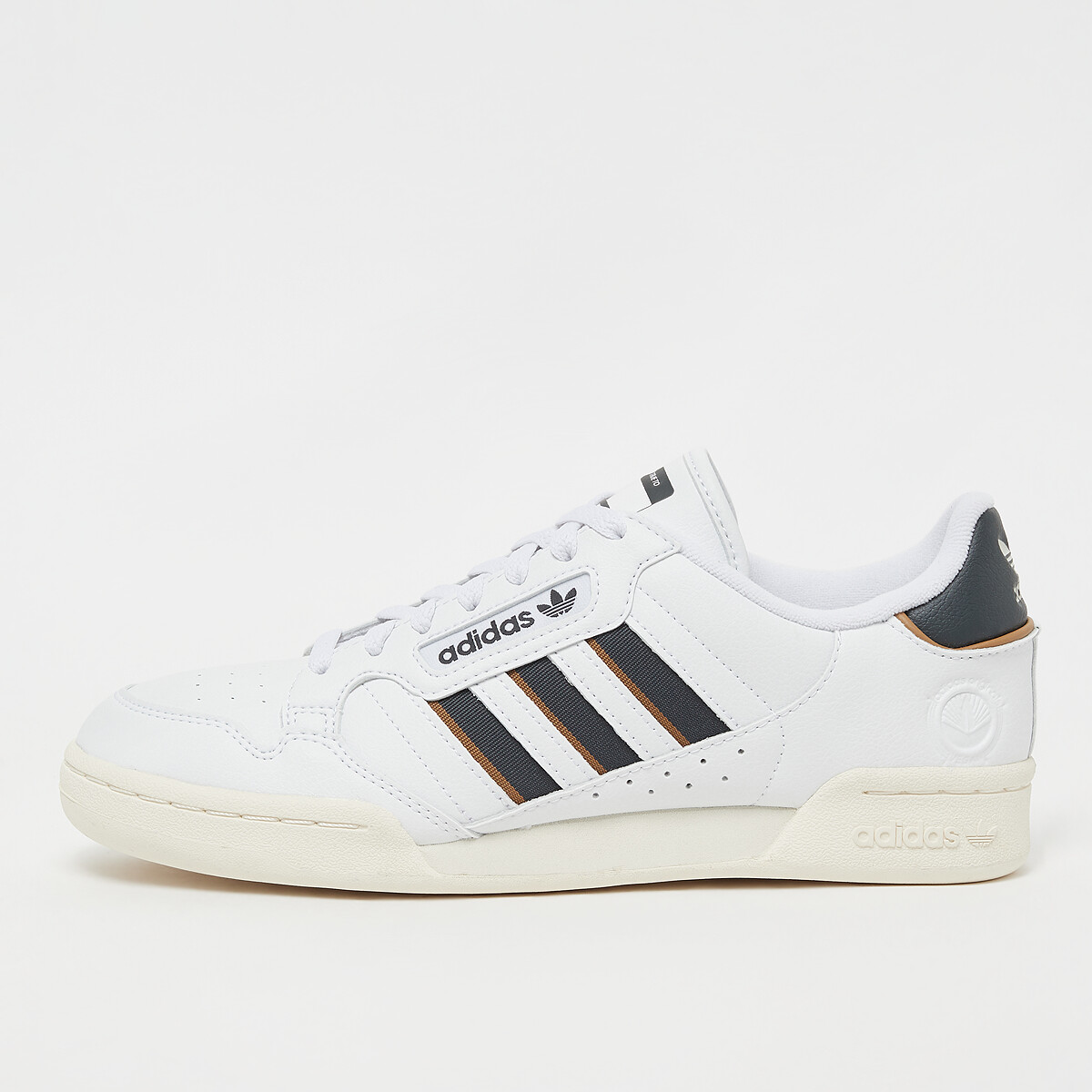 Adidas originals continental 80's trainers in off white with gum sole shop