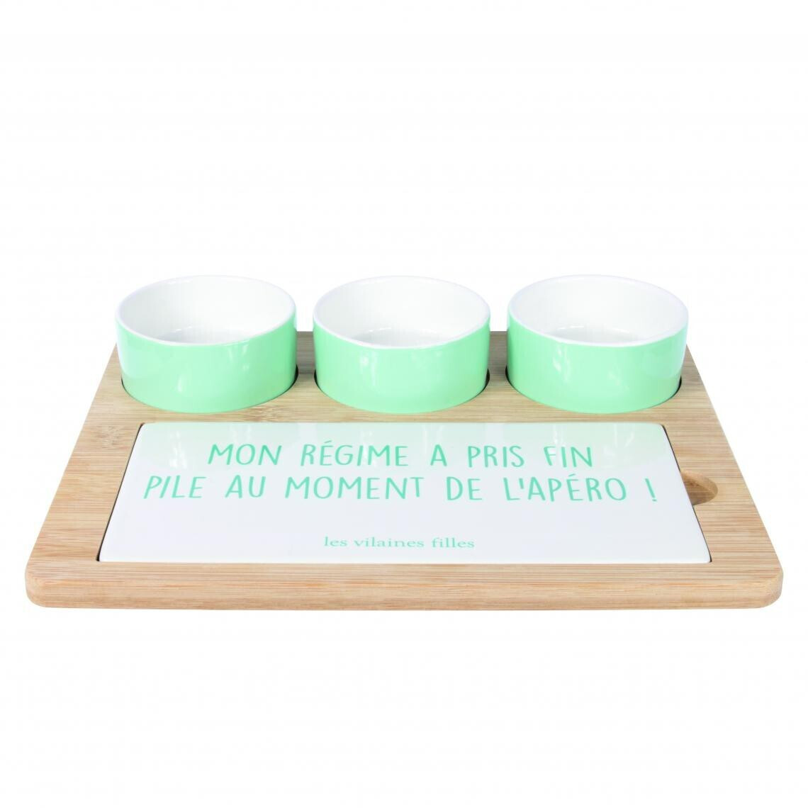 La Chaise Longue Planche apéro avec 3 coupelles Dieta