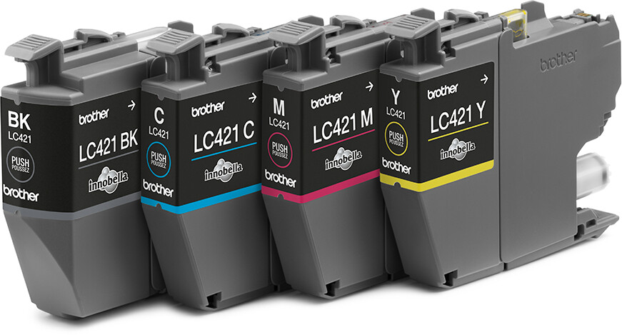 Brother LC-421 Multipack Schwarz / Cyan / Magenta / Gelb (LC421VAL