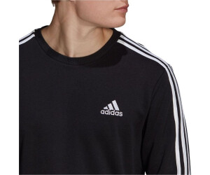 Adidas Essentials French Terry 3 Stripes Sweatshirt black/white (GK9078) au  meilleur prix sur idealo.fr