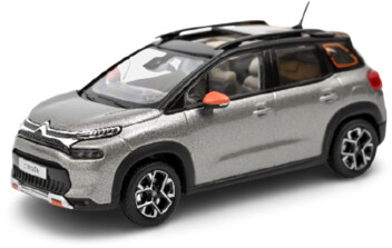 Norev Citroën C3 Aircross 2021 - Platinium grey & black roof & Orange deco (155336)