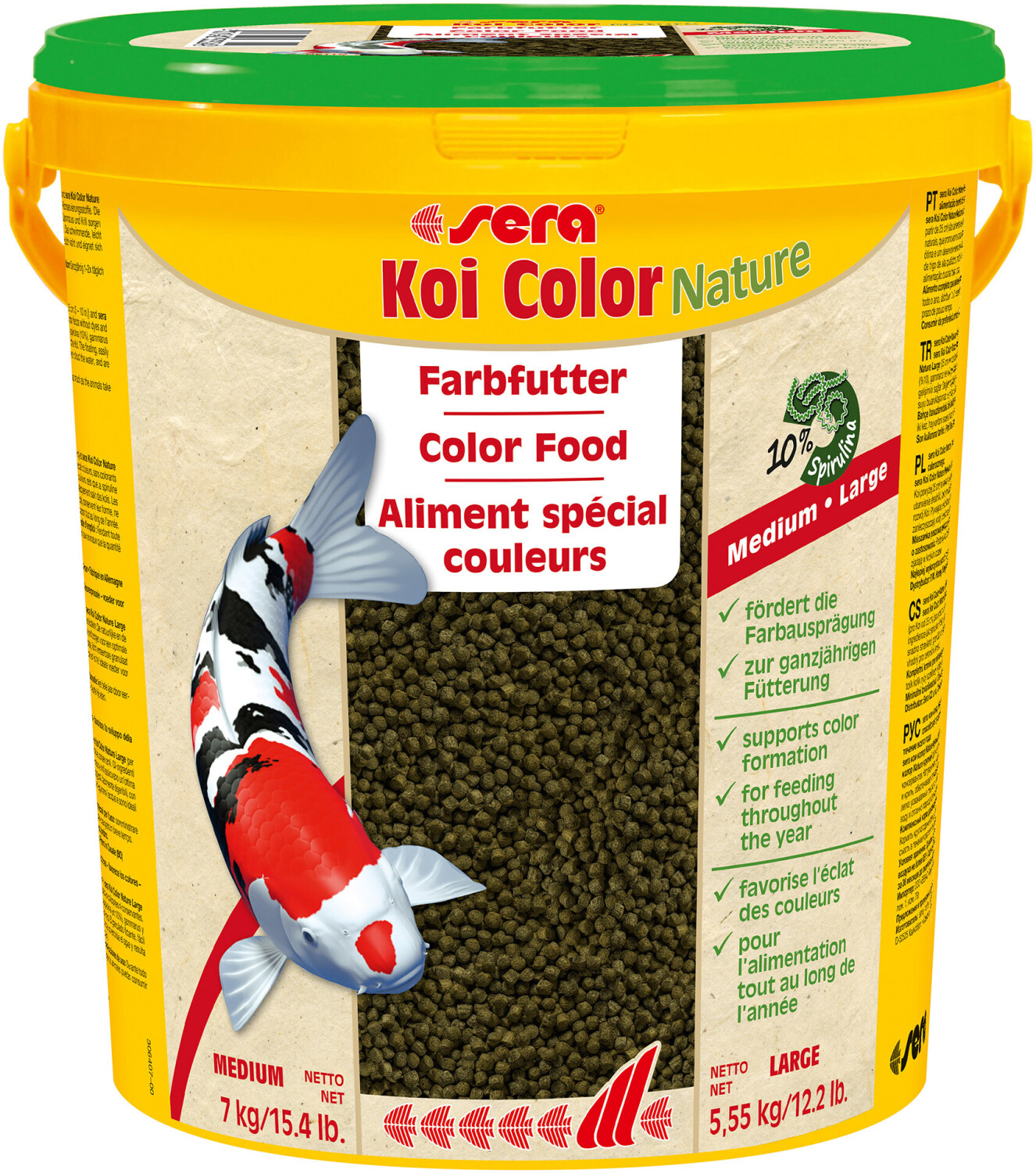 sera Koi Color Nature Medium 21L