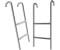 DeubaXXL Trampoline Ladder 61.5 cm 2 Steps Metal