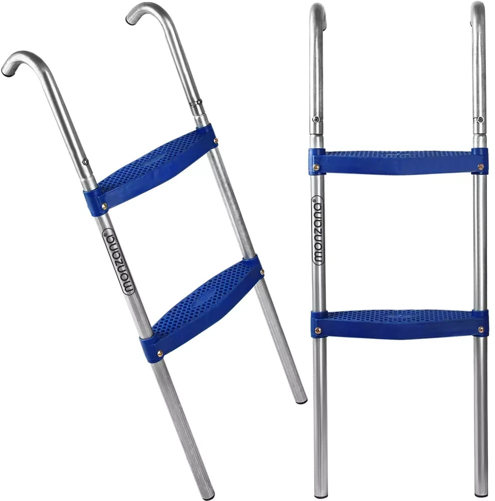 Deuba Trampoline Ladder Metal Universal Fit 2 Steps 90 cm