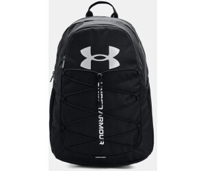 Under armour pink shop and black backpack