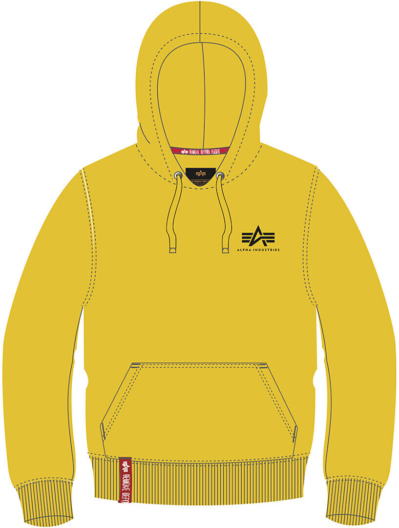Alpha Industries Small Logo Hoodie yellow (196318-465)