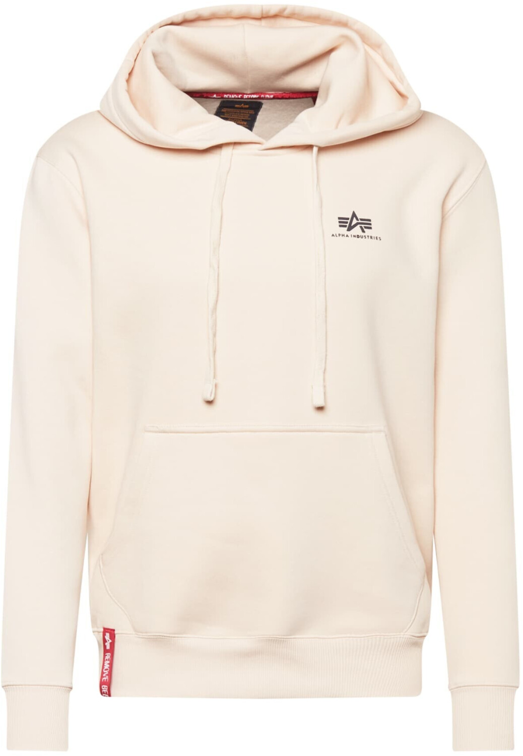 Alpha Industries Small Logo Hoodie jet stream white (196318-578)