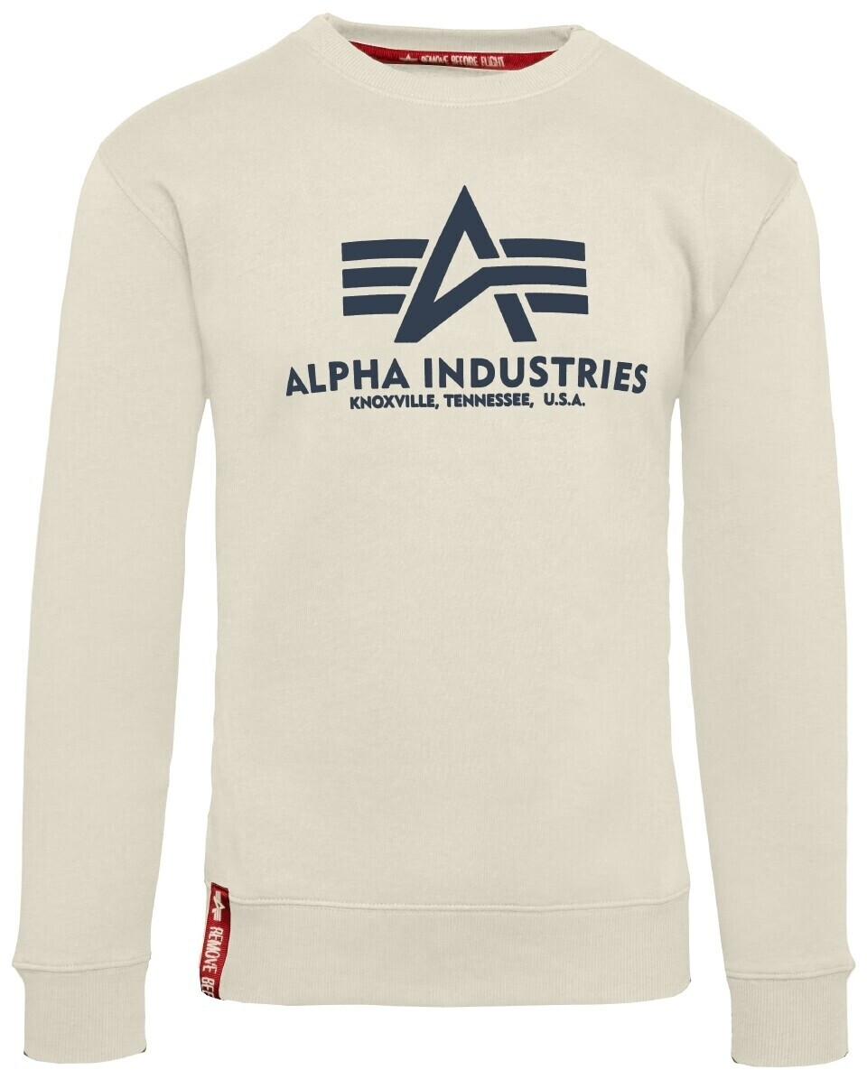 Alpha Industries Basic Sweater jet white stream | ab 43,99 (178302-578) bei € Preisvergleich