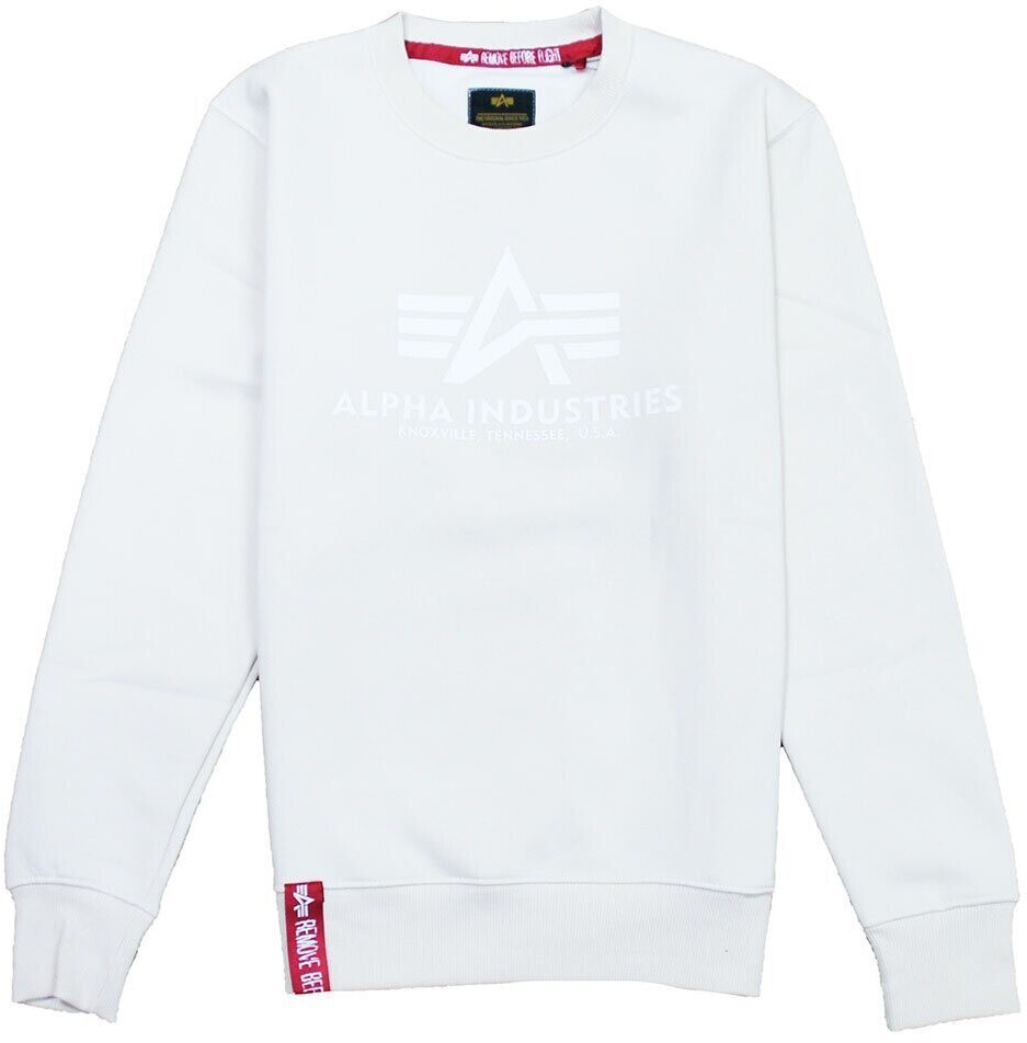 Alpha Industries Basic Sweater jet stream white/white (178302-625)