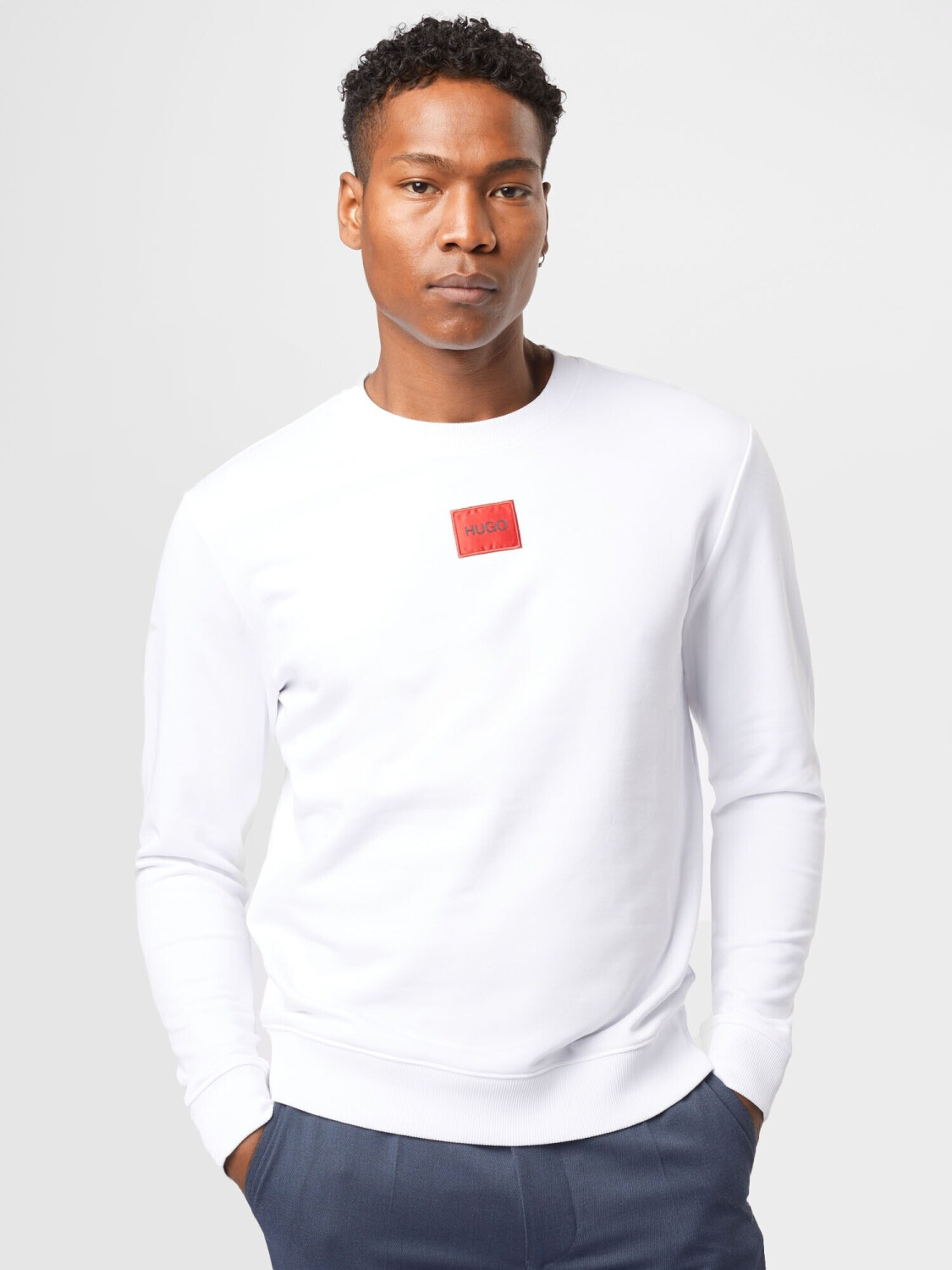 White hugo boss sweater cheap